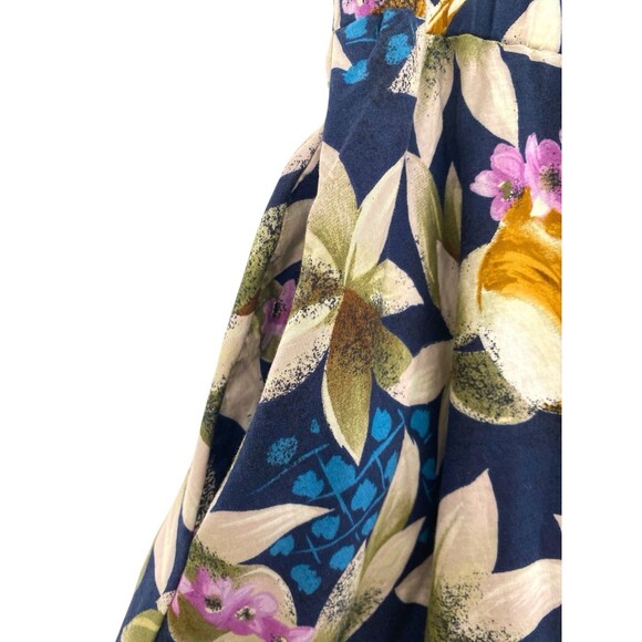 Amazing Vintage Hilo Hattie Hawaiian Midi Skirt Size M UKELELES ON THE BEACH! - Picture 4 of 6